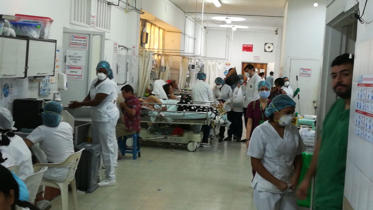 Así permanece el servicios de urgencias del Hospital Universitario de Santander
