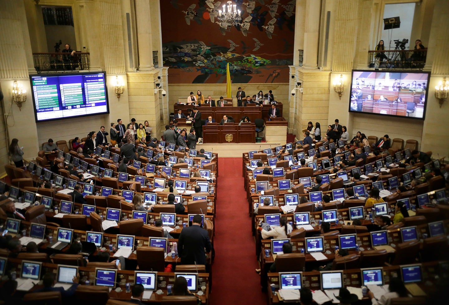 El Congreso de la República, en Bogotá