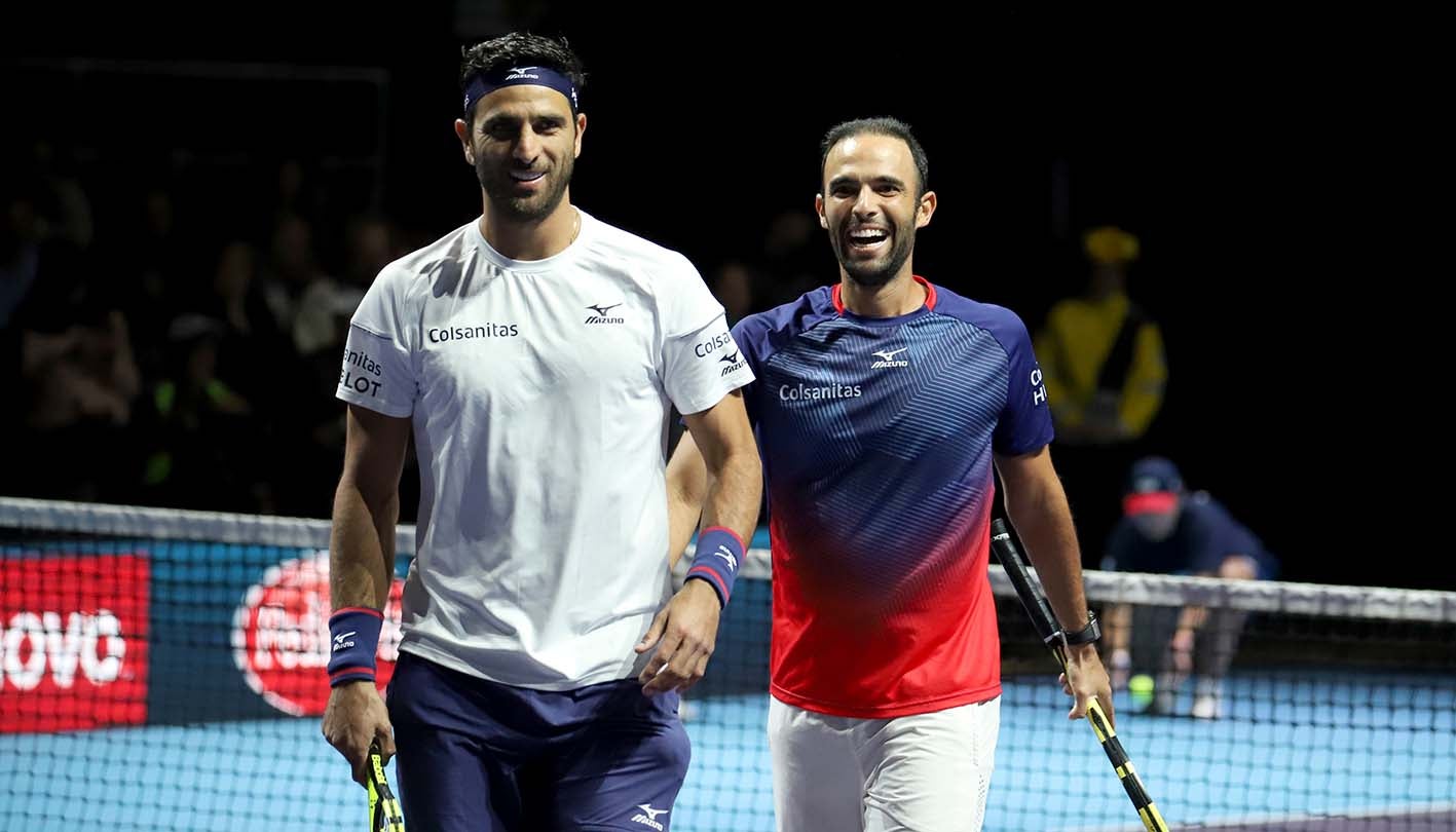 Farah y Cabal Vs hermanos Bryan partido exhibicion