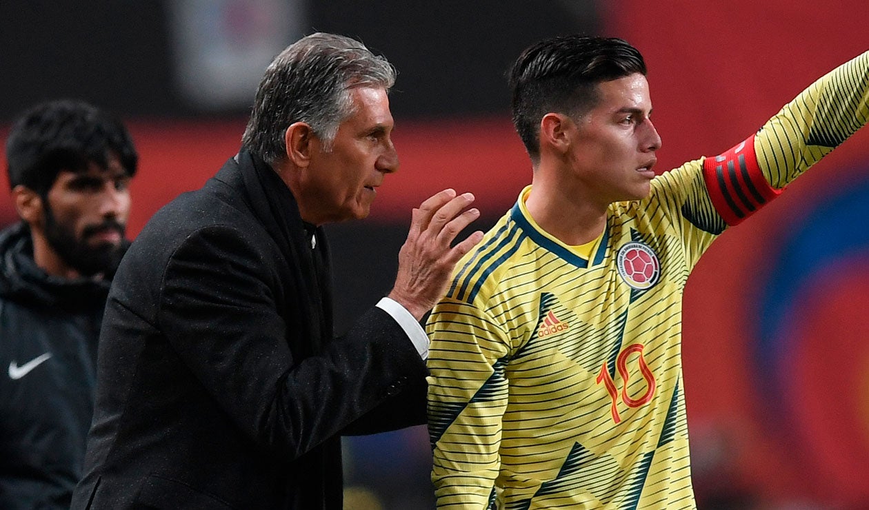 James Rodríguez, Carlos Queiroz, Selección Colombia
