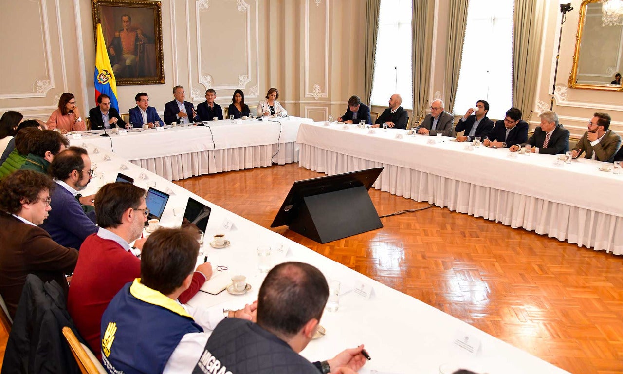 Reunión entre presidente Iván Duque y gremios económicos