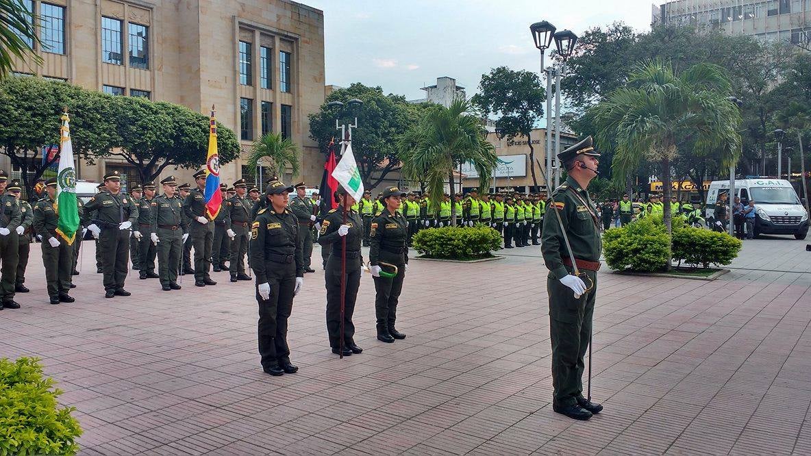 Uniformados de la Policía y el Ejército en Cúcuta
