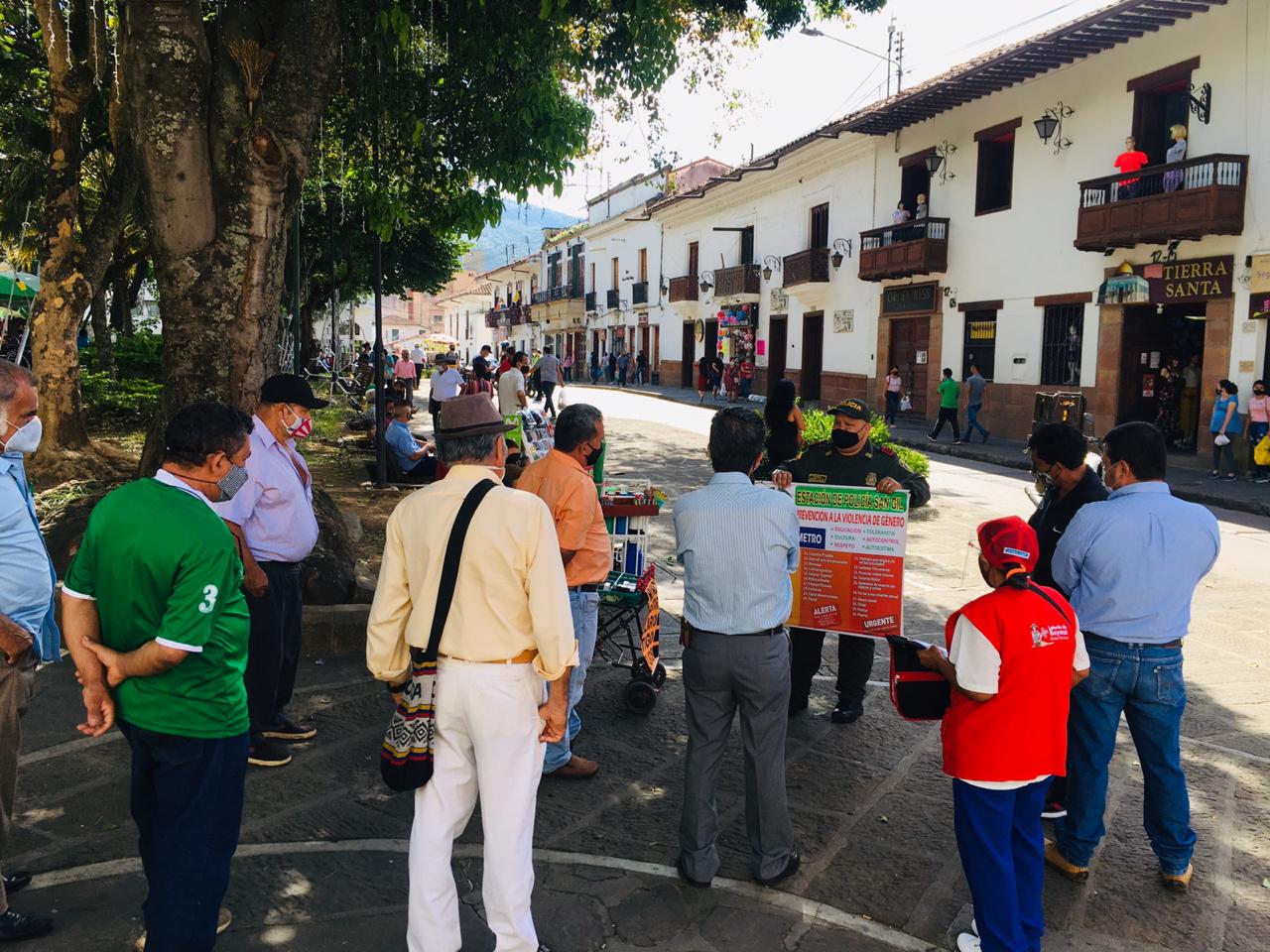 campañas contra el covid 19 policia san gil