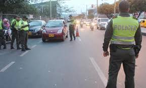 Control de la Policía en Norte de Santander
