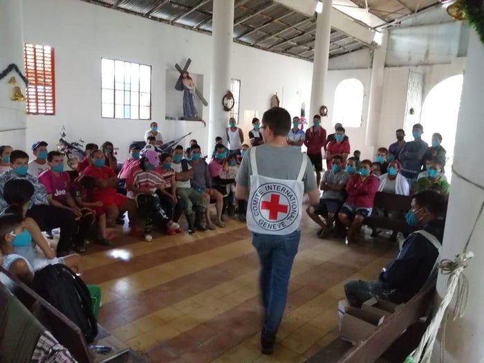 Familias desplazadas en el Catatumbo