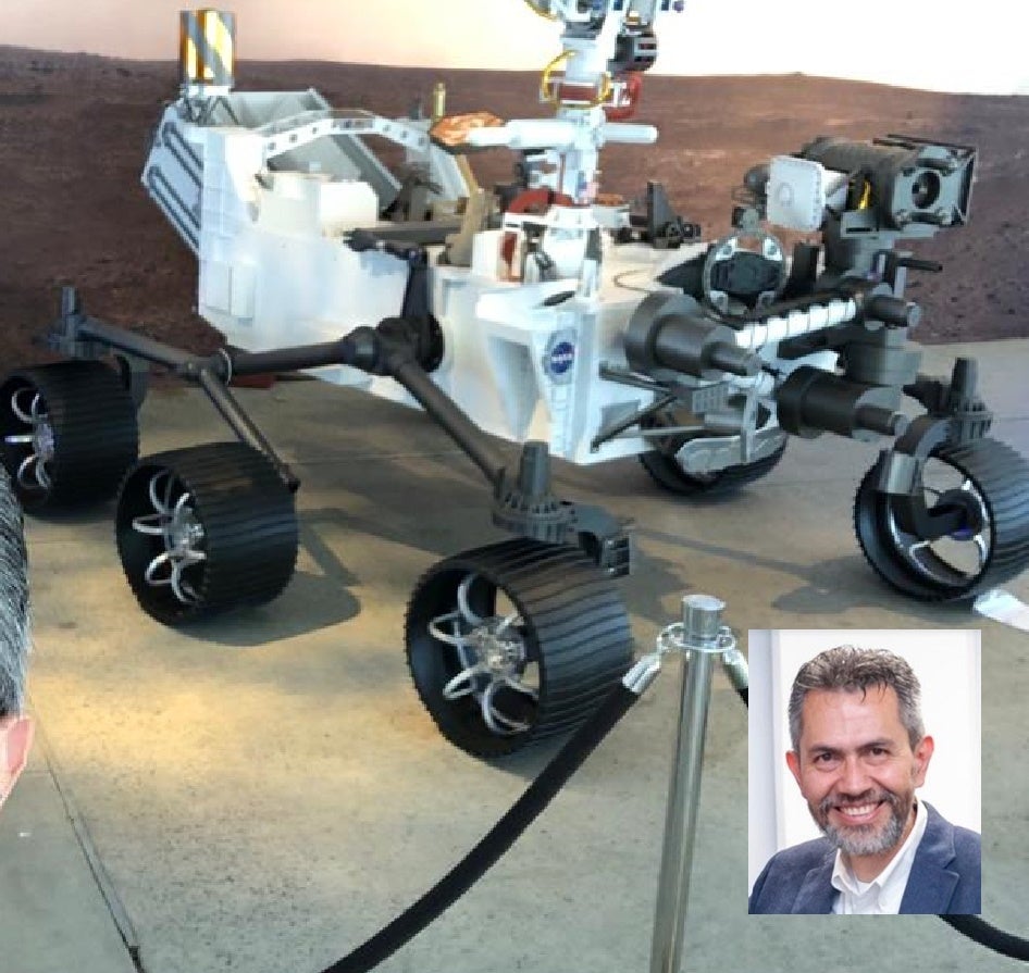 Jorge Alejandro Moreno es ingeniero mecánico y participa de la misión a Marte.