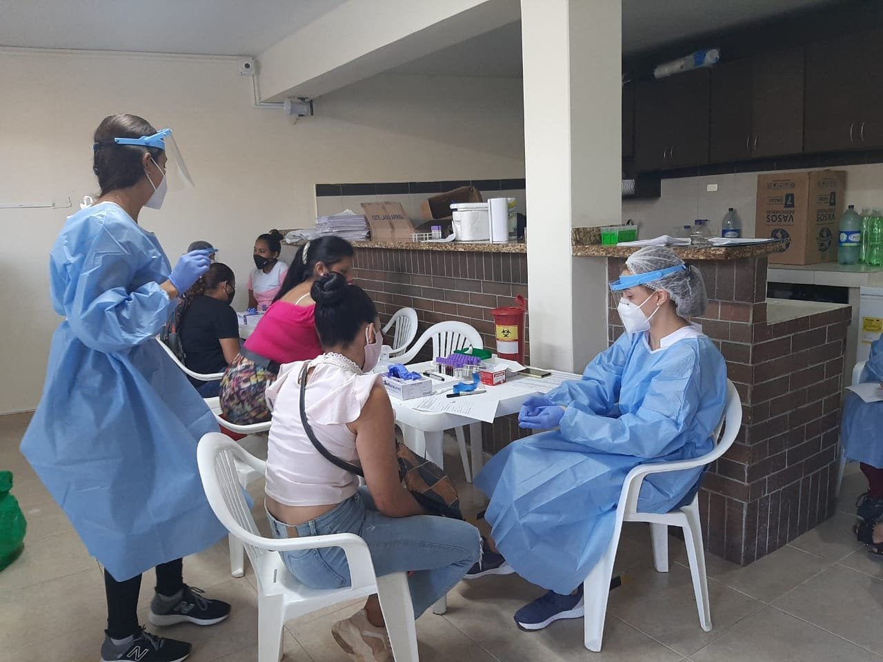 Realizan pruebas de Covid-19 a migrantes venezolanos en Bucaramanga