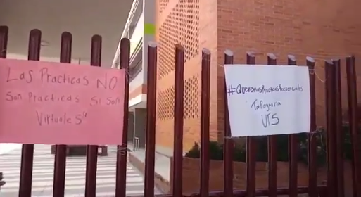 Tres días de plantón completaron estudiantes de las UTS exigiendo alternancia