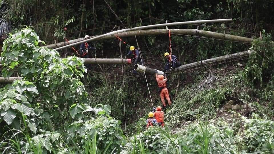 red matriz del acueducto en San Vicente de Chucurí, Santander