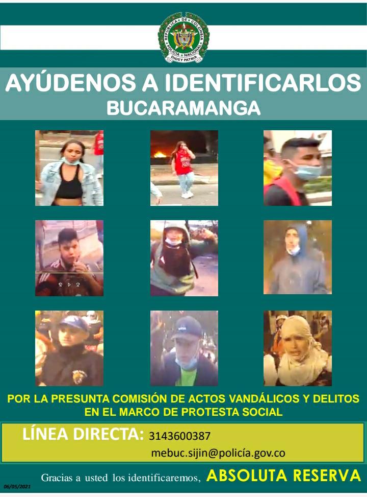 En actos de vandalismo en Bucaramanga