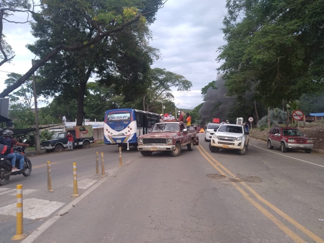 Bloqueo de vías en Norte de Santander