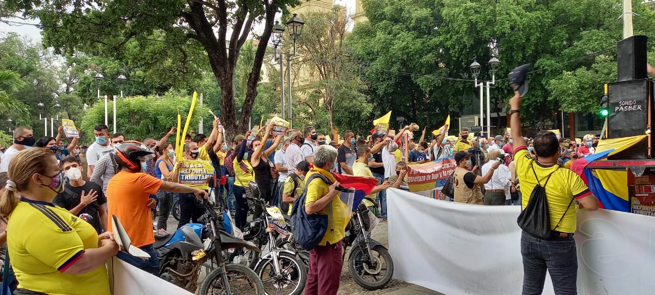Protestas en Cúcuta contra Reforma Tributaria