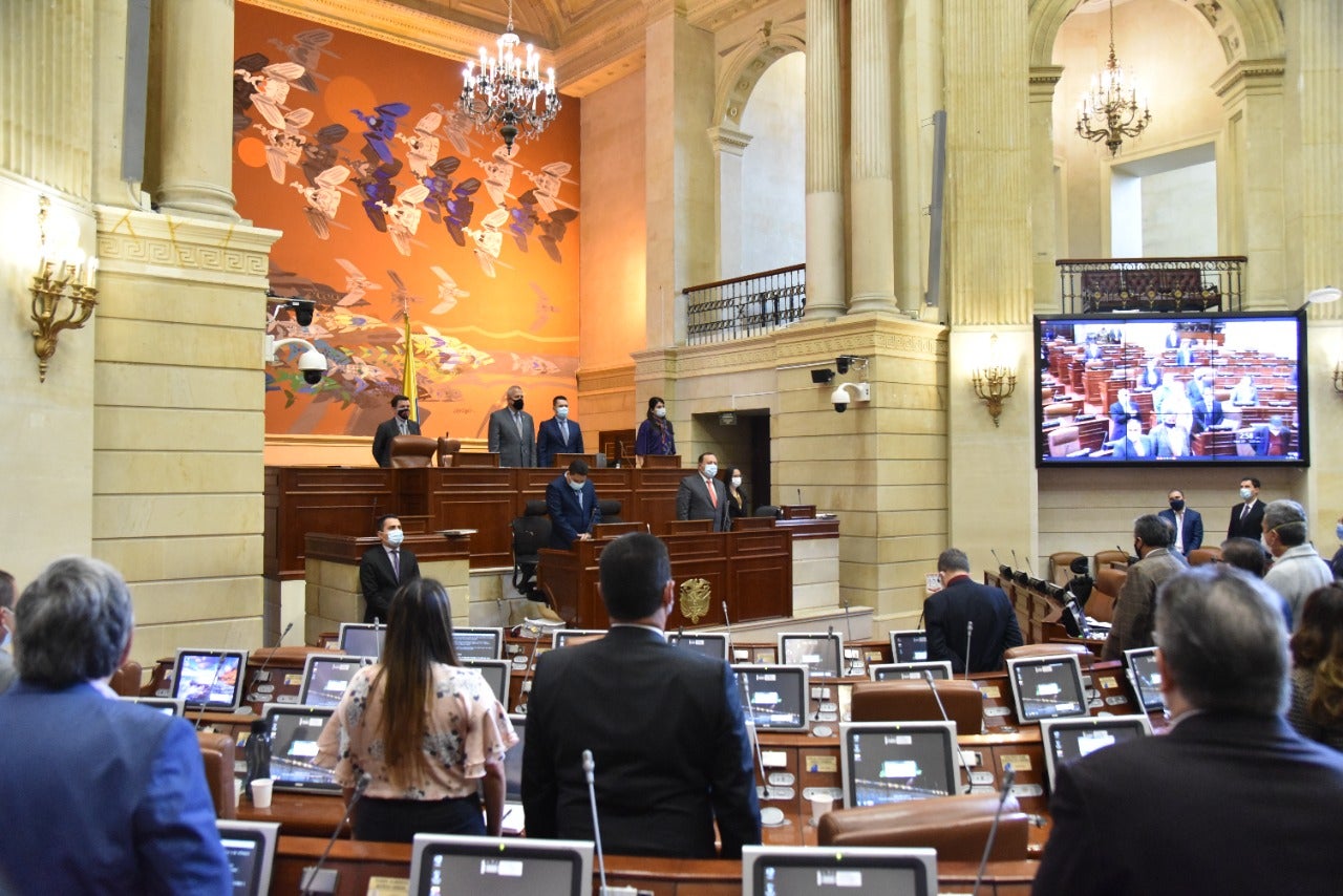 Plenaria de la Cámara de Representantes en pandemia