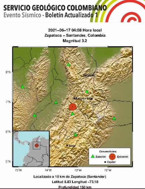 Un nuevo sismo se sintió en Santander en la mañana de este jueves