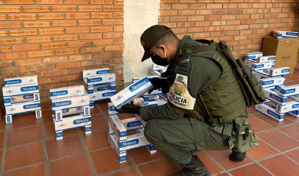 POLFA incautó cigarrillos en el centro de Cúcuta
