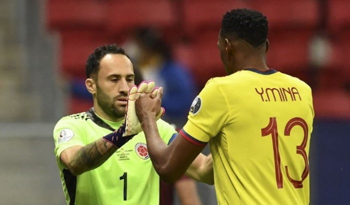 David Ospina y Yerri Mina; Selección Colombia 2021