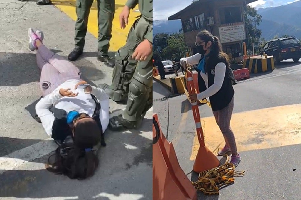 Al lugar llegaron uniformados del Esmad de la Policía para normalizar el cobro del peaje.