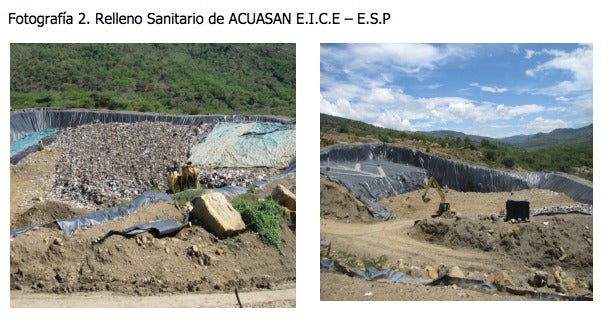 relleno sanitario San Gil