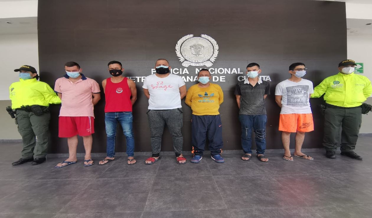 La policía metropolitana de Cúcuta realizó las capturas