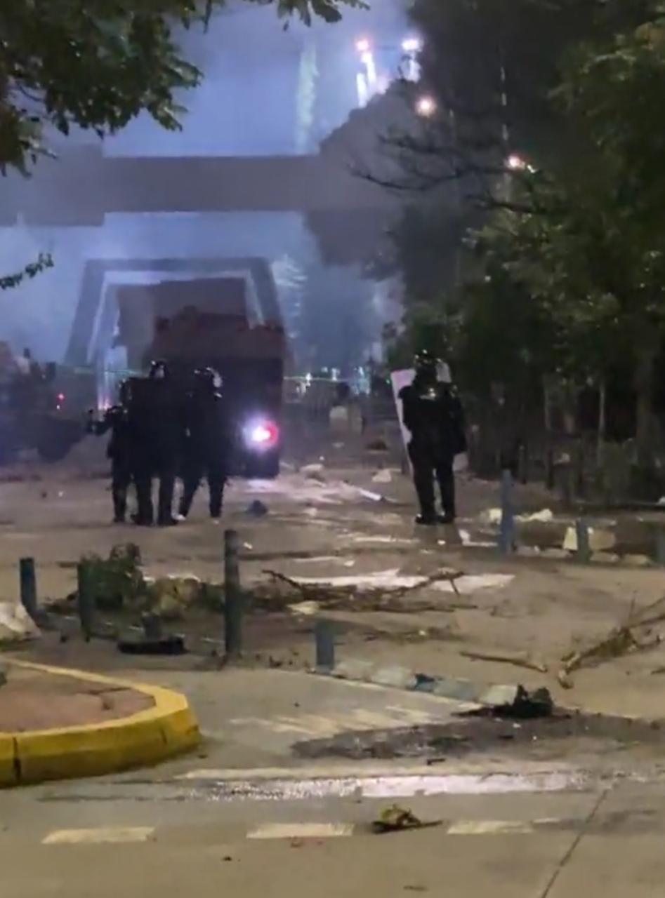 Disturbios en Bucaramanga 7 de agosto