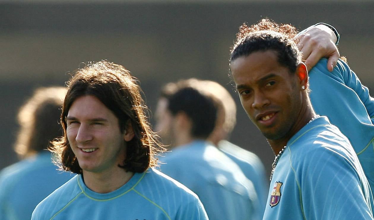 Messi y Ronaldinho