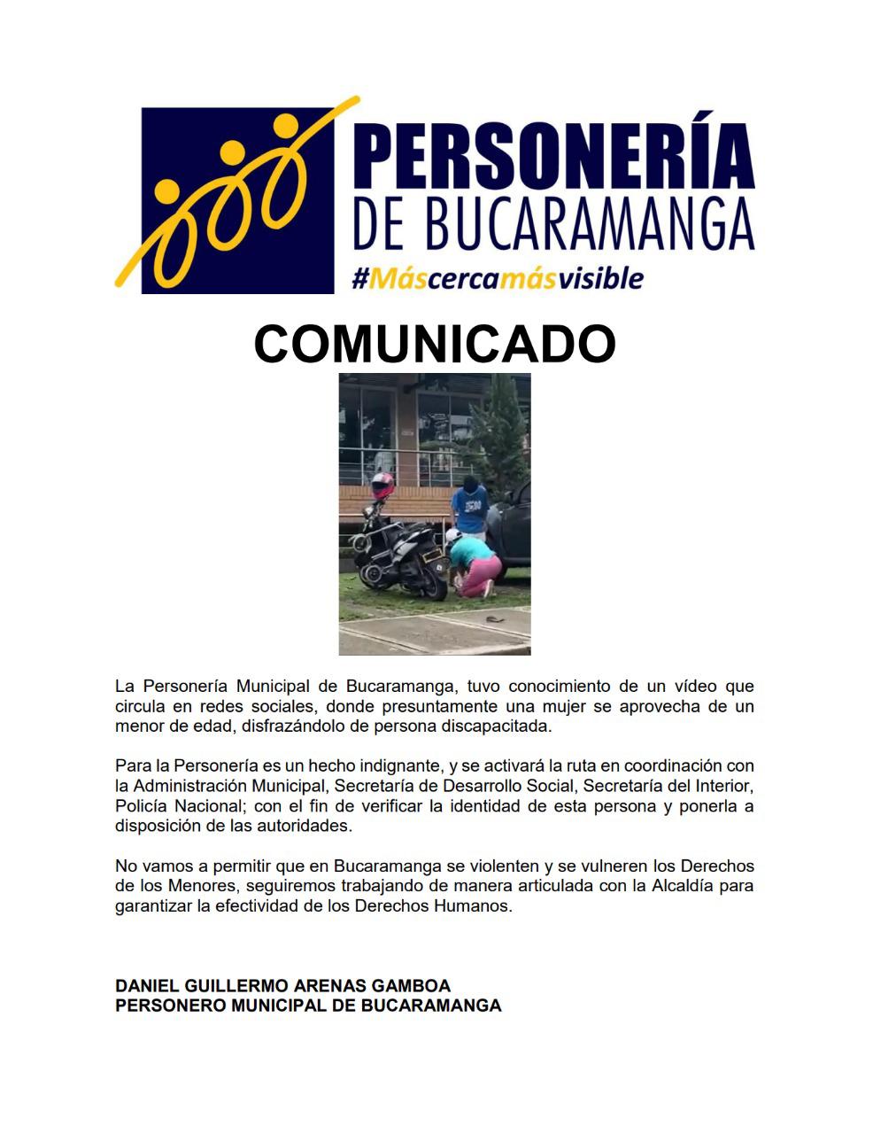 Mendicidad en Bucaramanga