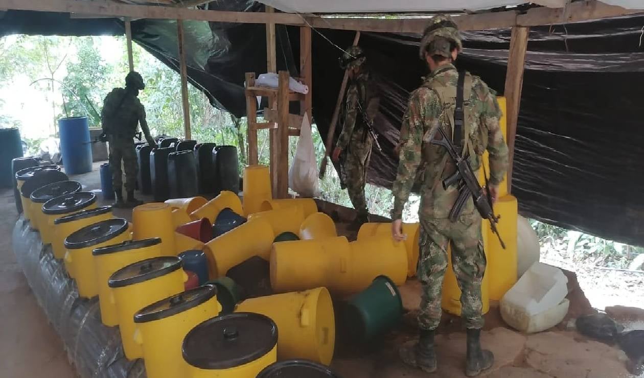 Sardinata destruyen laboratorio