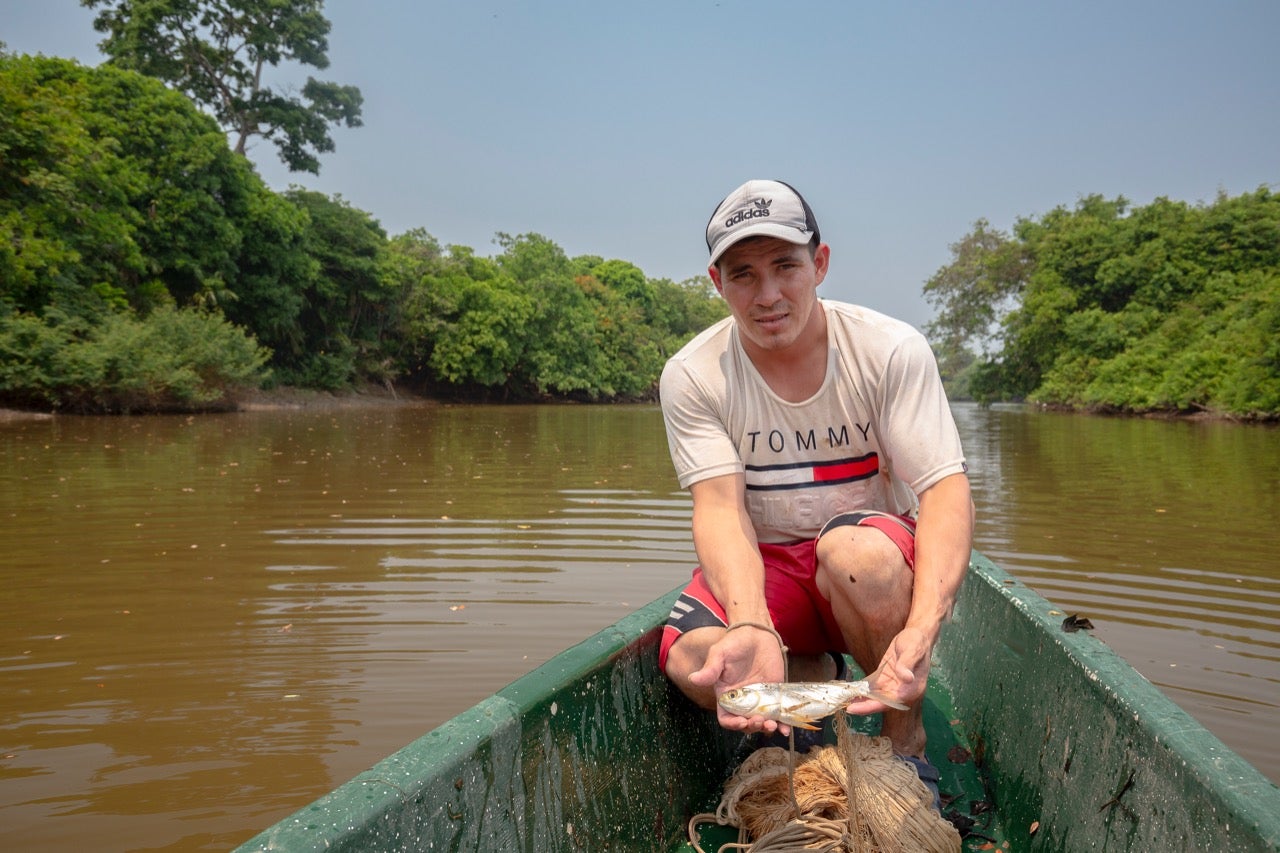 Especies en el río Sogamoso.