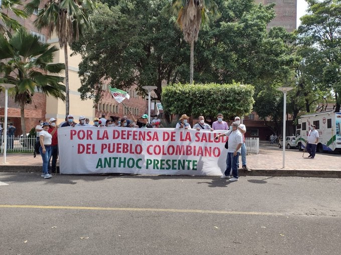 Protesta en Hospital Erasmo Meoz de Cúcuta