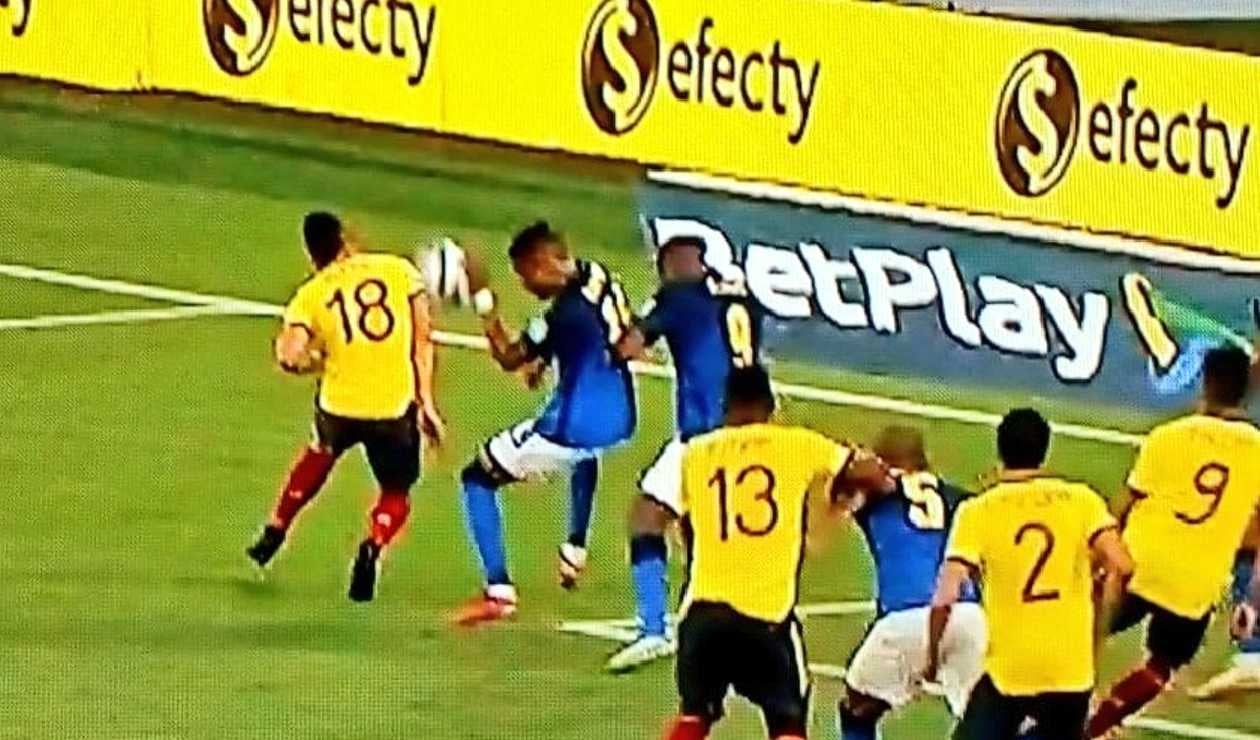 Mano en Colombia Vs Brasil