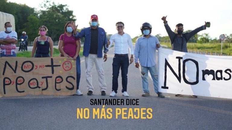 En la vía entre Barrancabermeja y Bucaramanga