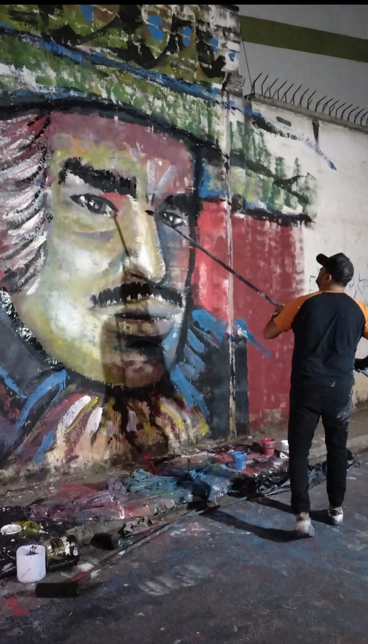 Mural Vicente Fernández en Bucaramanga