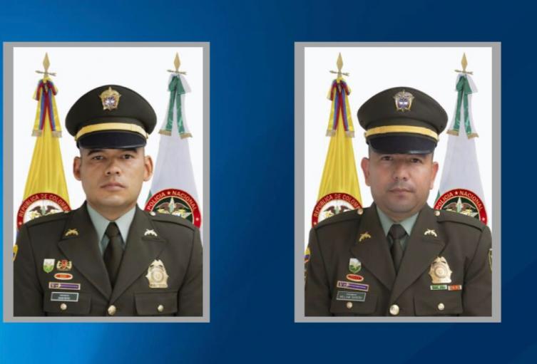 Polícias que fallecieron en Cúcuta luego de explosivos