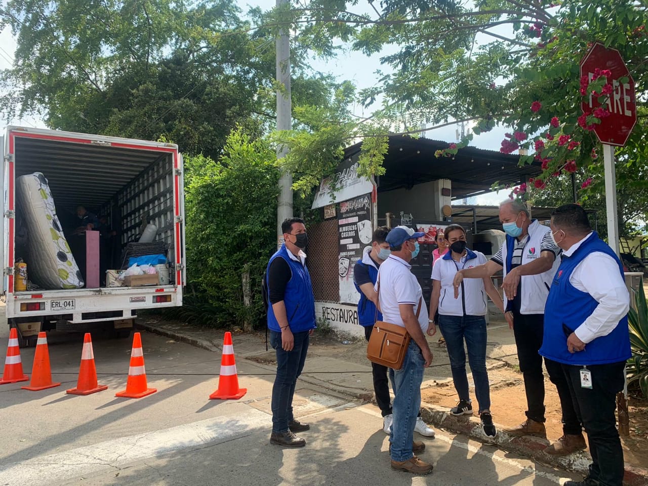 Desalojo de familias en Floridablanca, Santander