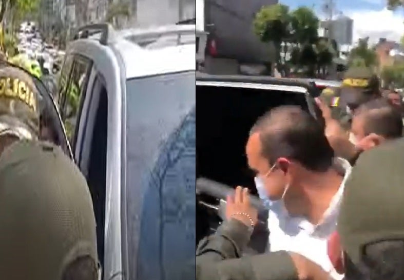 Gobernador de Santander abucheado