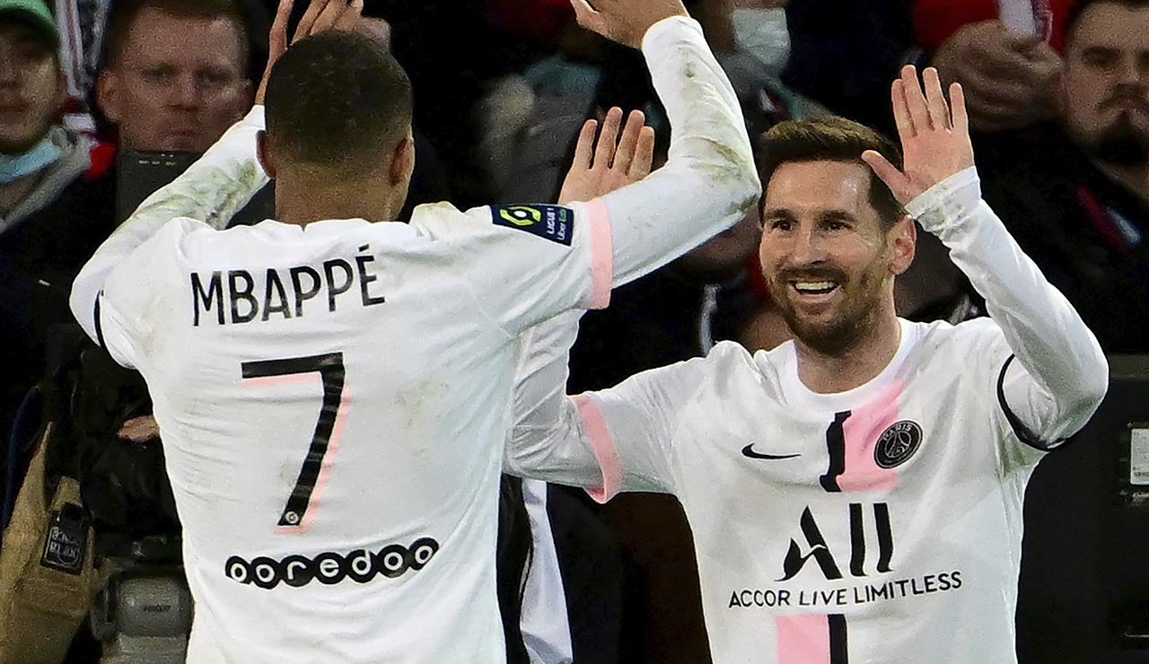 Mbappé y Messi, en el PSG