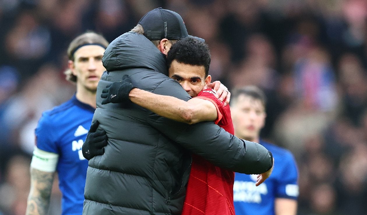Klopp y Luis Díaz