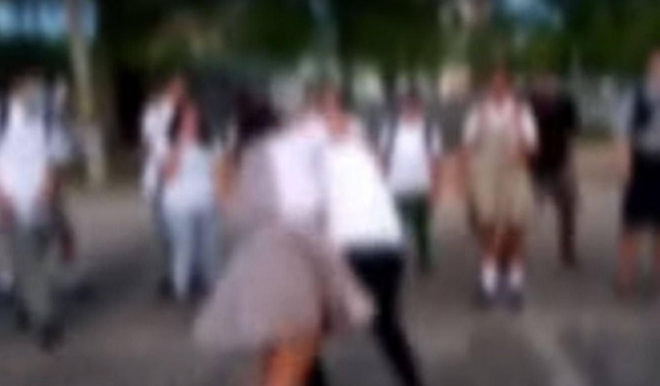 Pelea de estudiantes en Barrancabermeja