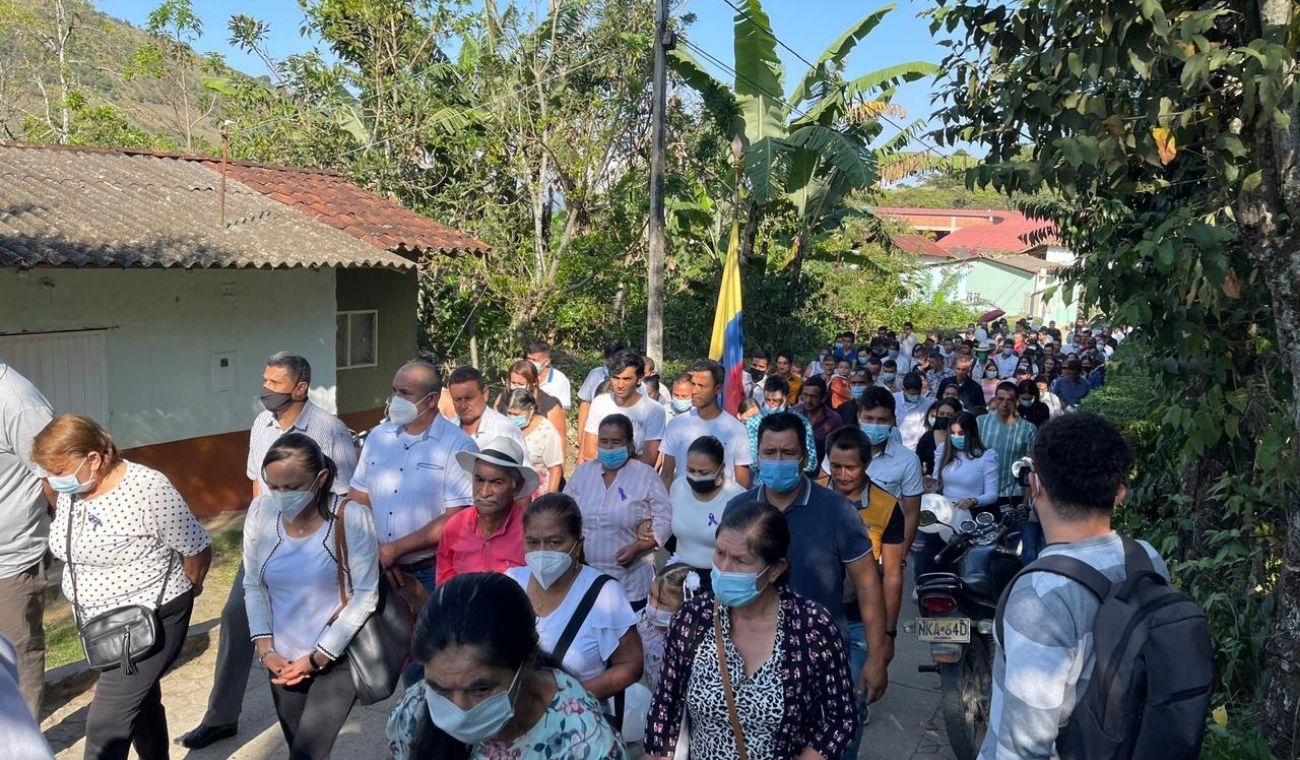 Sepelio niños accidente de Santander