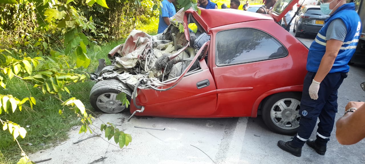 Accidente de tránsito en Santander