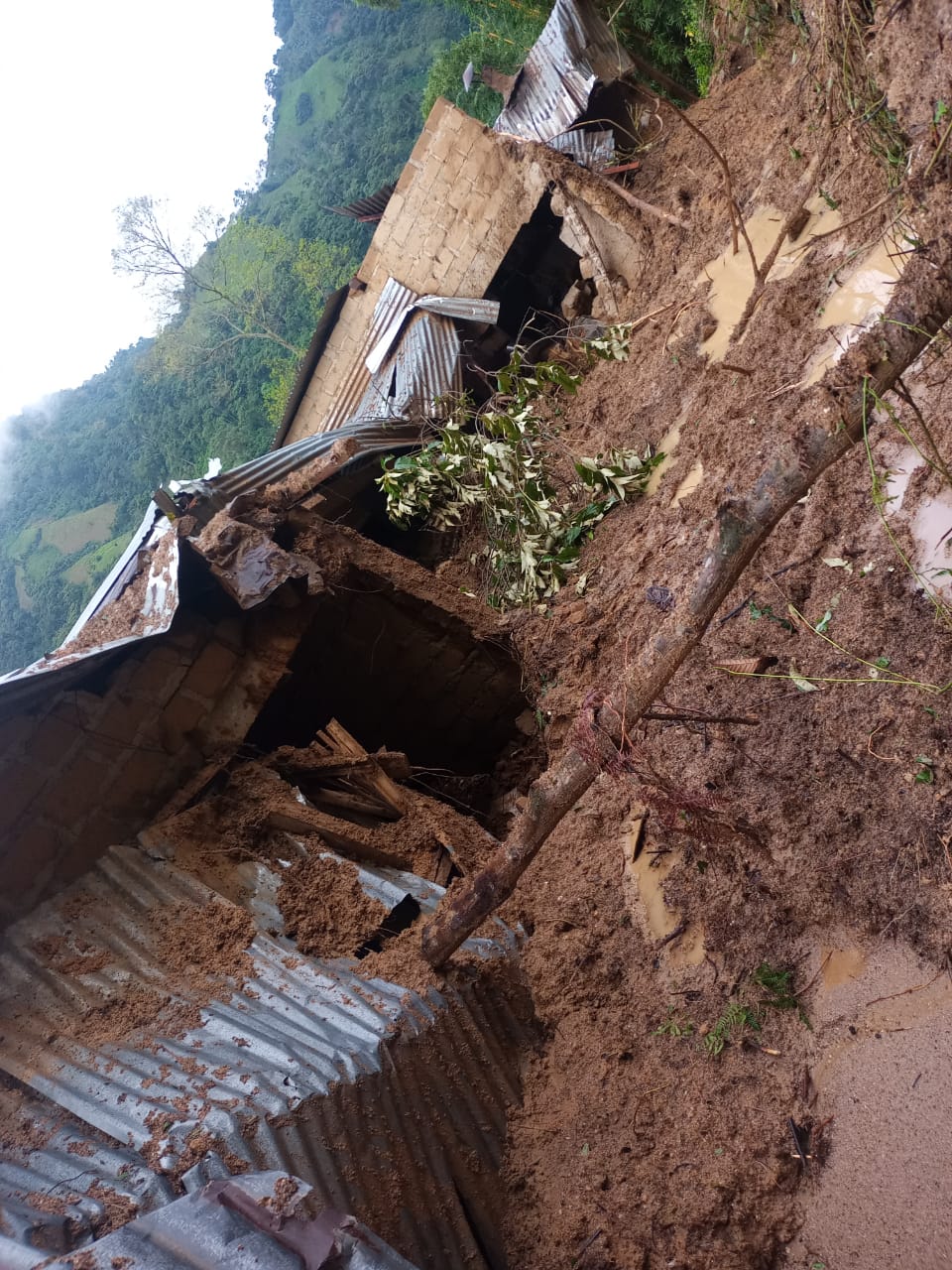 Deslizamiento en Las Mercedes, Norte de Santander