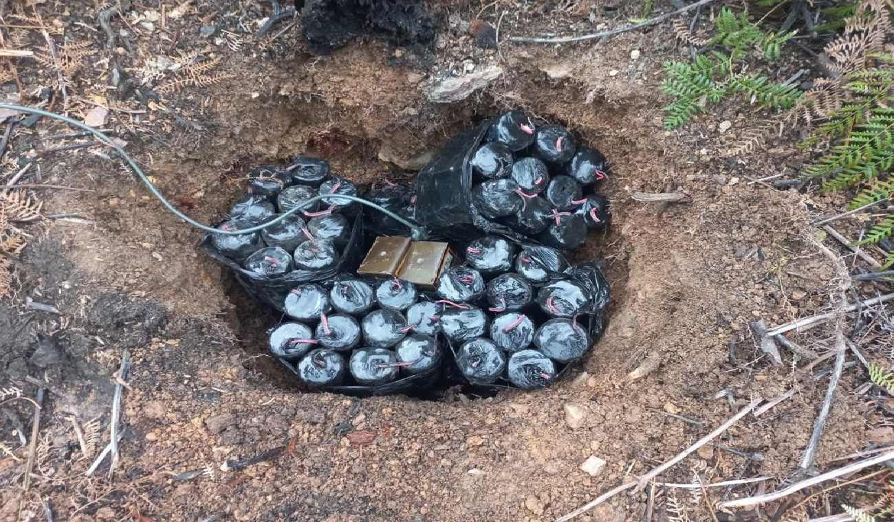 180 minas fueron destruidas