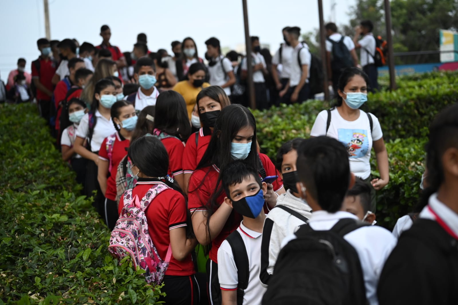 Niños venezolanos estudian en Villa del Rosario