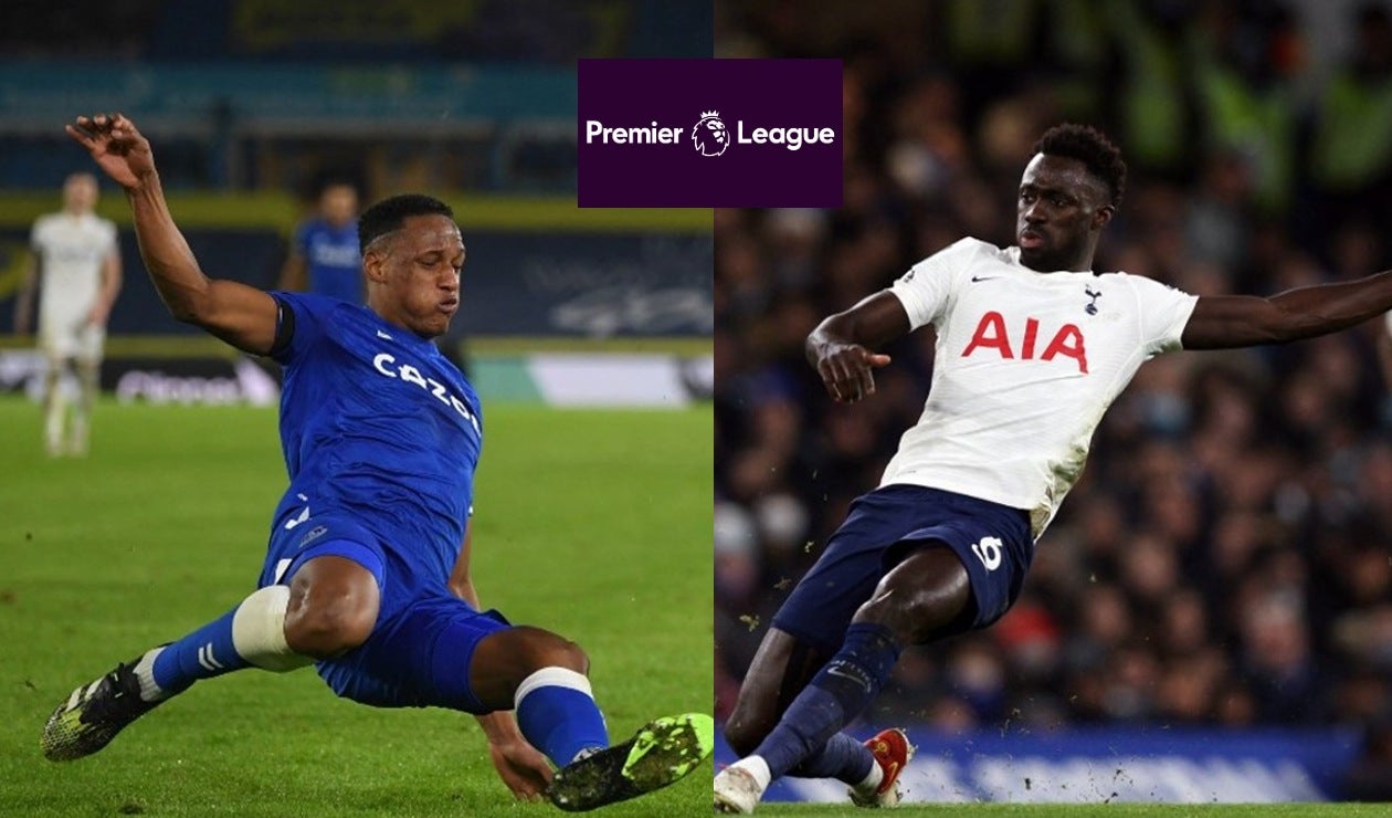 Yerry Mina y Davinson Sánchez en la Premier League.