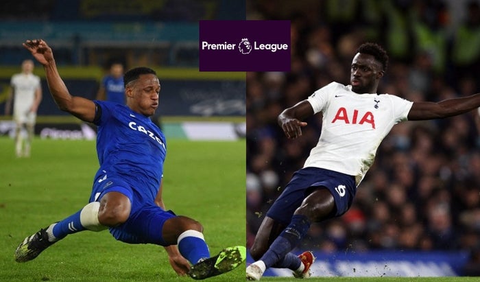 Yerry Mina y Davinson Sánchez en la Premier League.