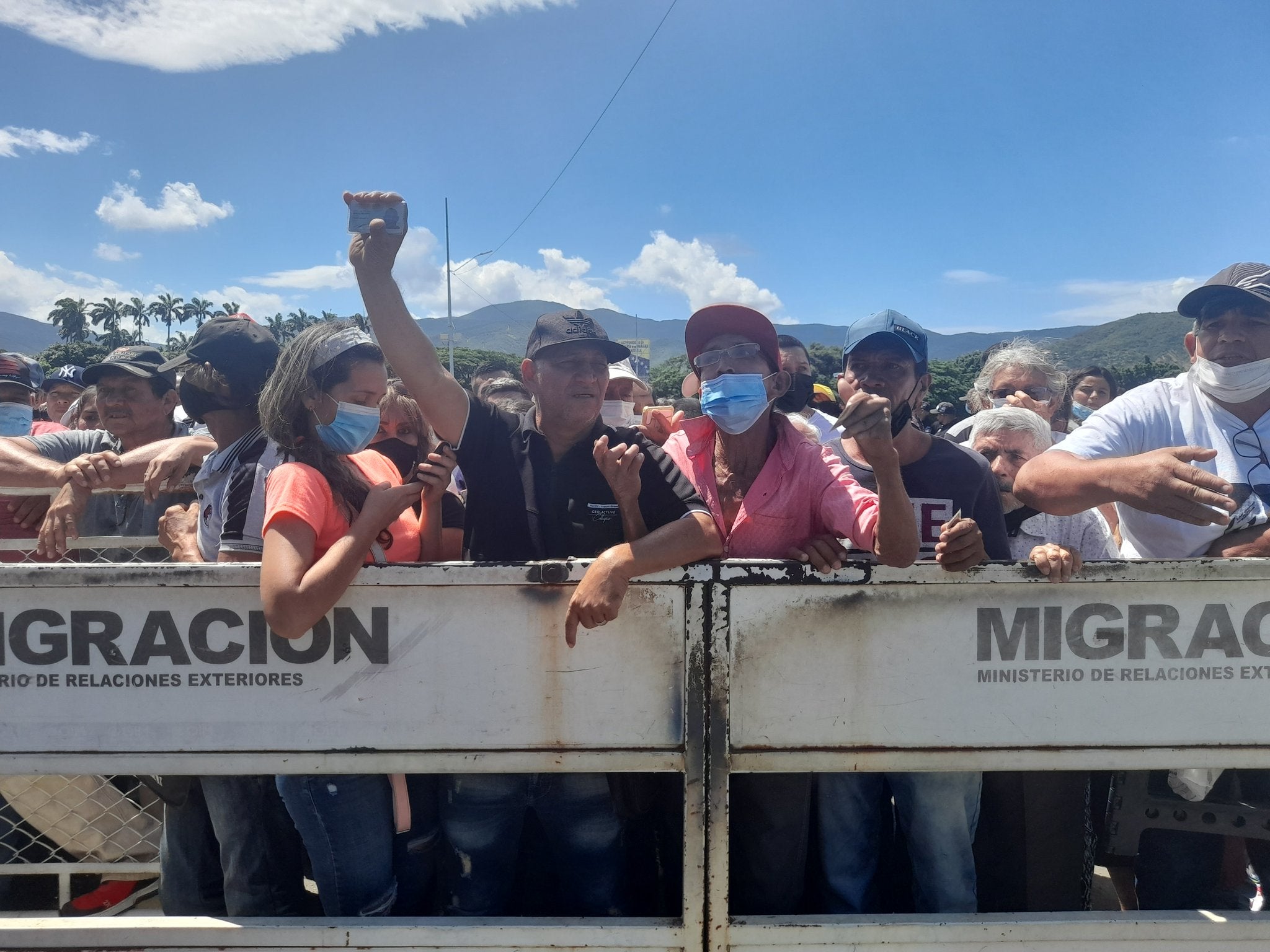 Colombianos en zona de frontera de Venezuela