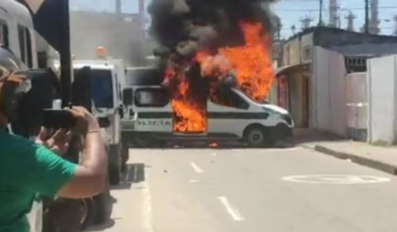 queman patrulla muerte niño barrancabermeja