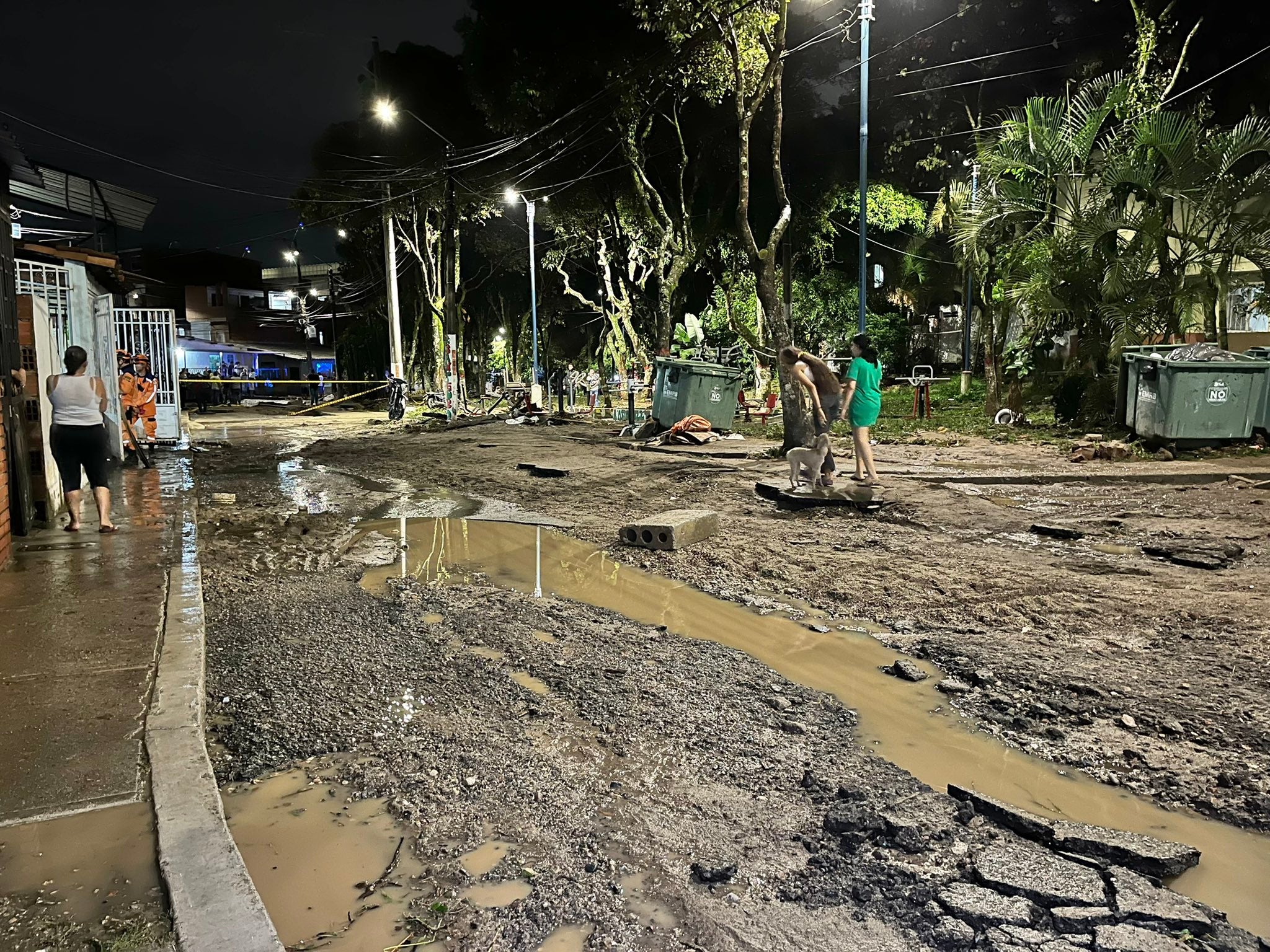 damnificados en el área metropolitana de Bucaramanga