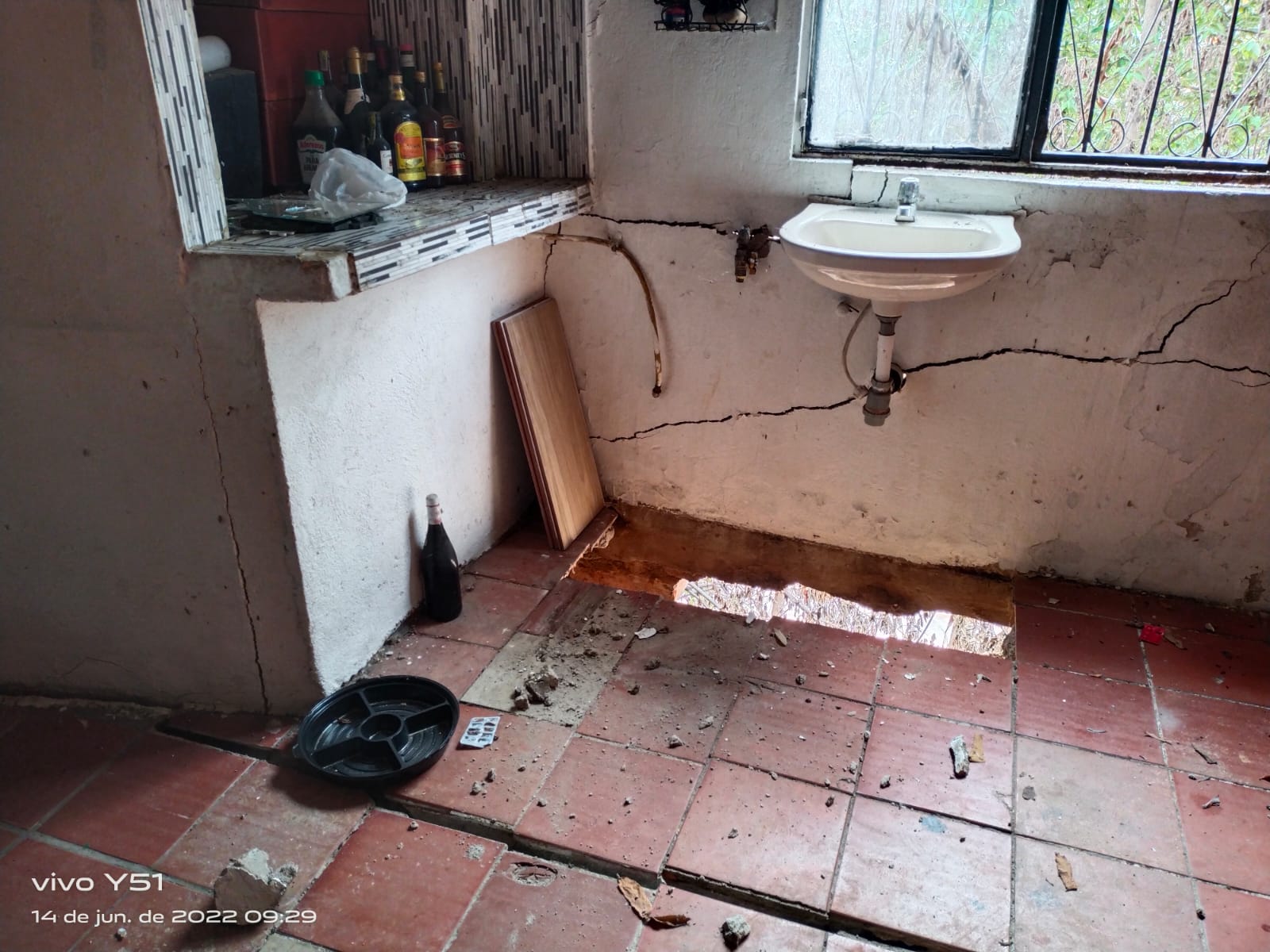 damnificados en el área metropolitana de Bucaramanga