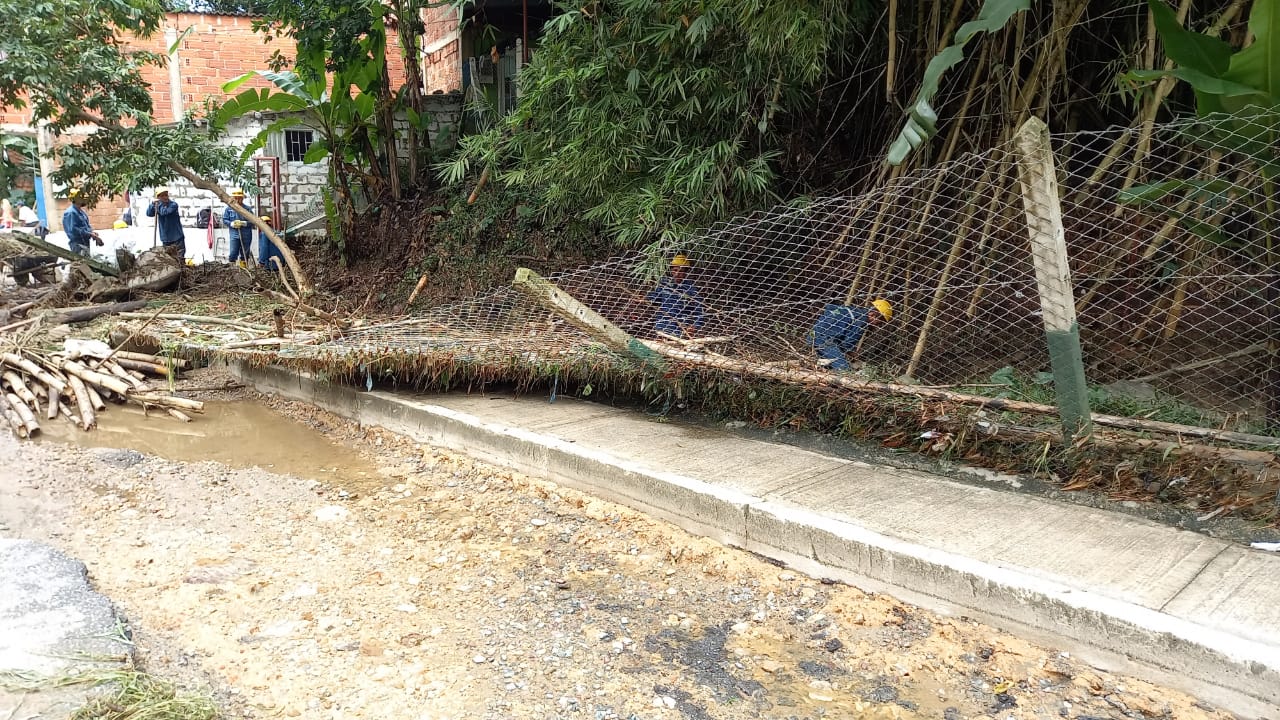 damnificados en el área metropolitana de Bucaramanga